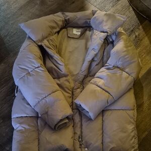 Elegant Taupe Puffer Jacket